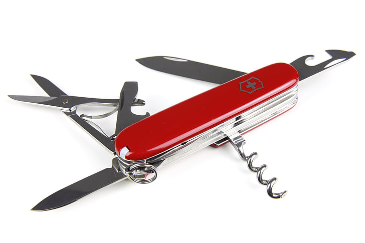 red and gray multi-tool