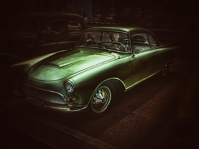 photo of classic green coupe