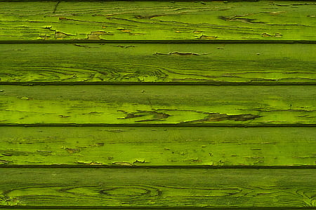 green wood plank art
