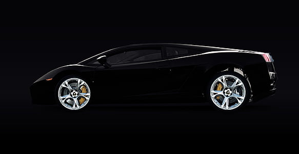 black Lamborghini Gallardo