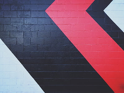 black and red painted wall