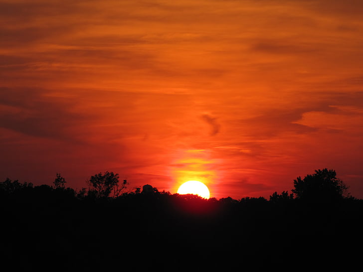 landscape photograph of sunset