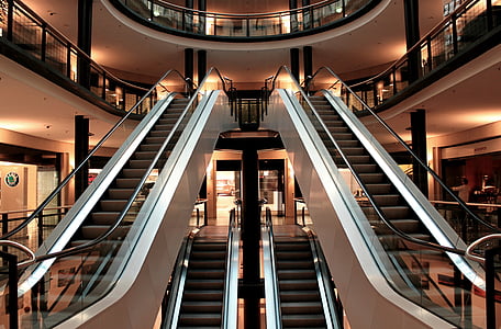 escalator in building