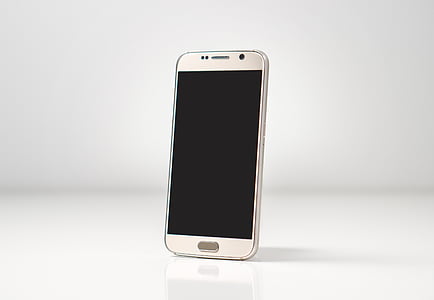 silver Samsung Galaxy Android smartphone
