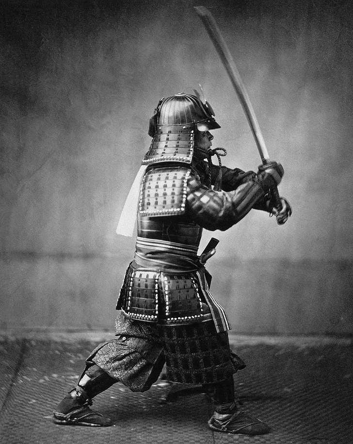 person wearing samurai armor
